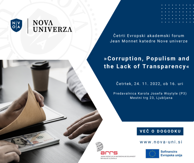 [VABILO] 4. Evropski akademski forum Jean Monnet katedre Nove univerze, 24. 11. 2022