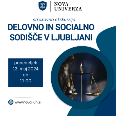 [STROKOVNA EKSKURZIJA] Delovno in socialno sodišče v Ljubljani, 8.04.2024