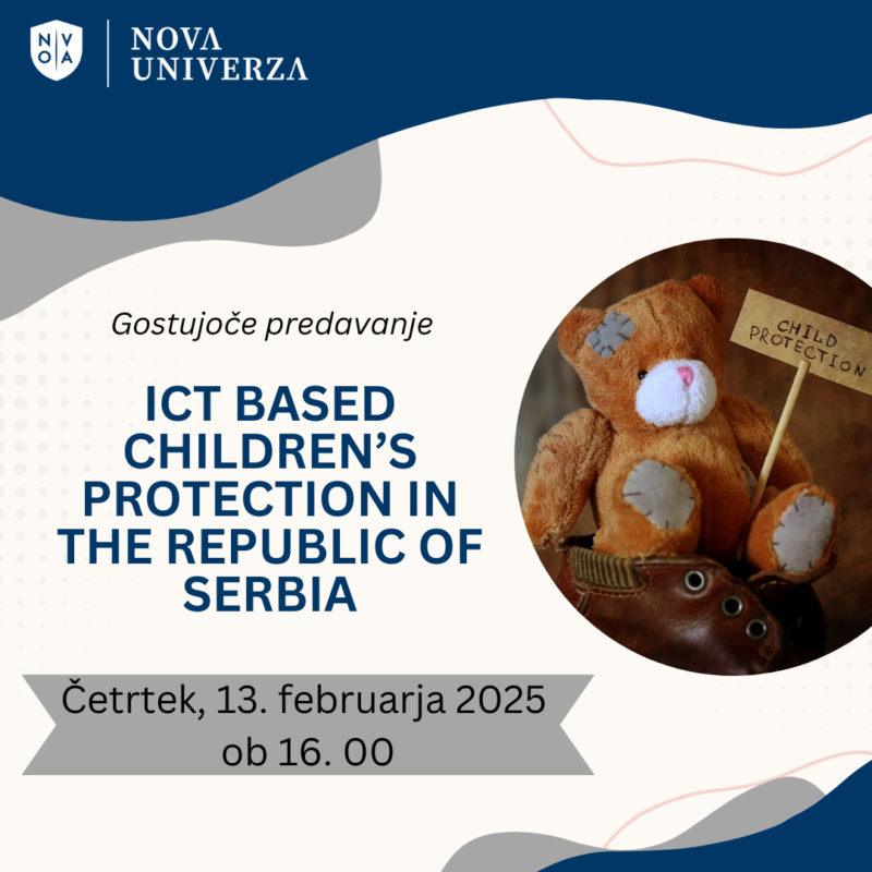 [GOSTUJOČE PREDAVANJE] ICT Based Children’s Protection in the Republic of Serbia