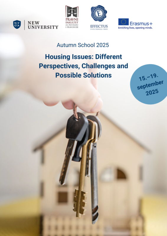 [INVITATION] Autumn School 2025 at New University