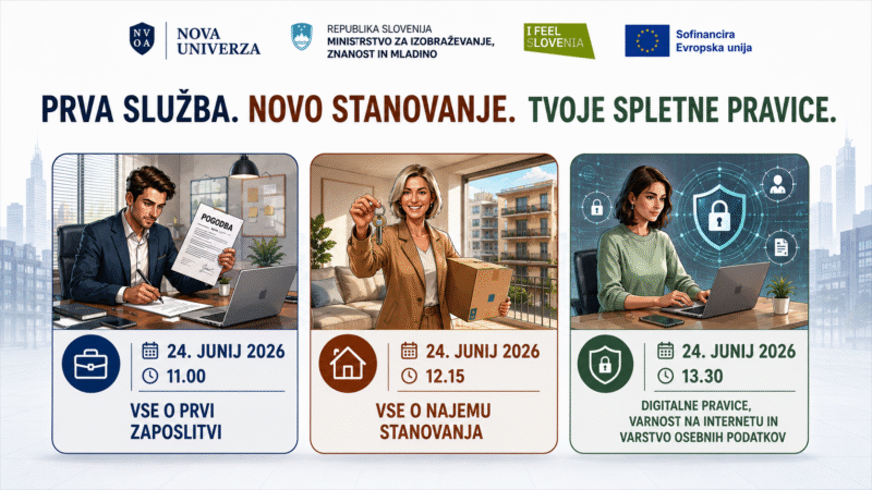 [PUŠ]: Prva služba, prvo stanovanje, varnost na spletu – študentska svetovalna klinika za mlade