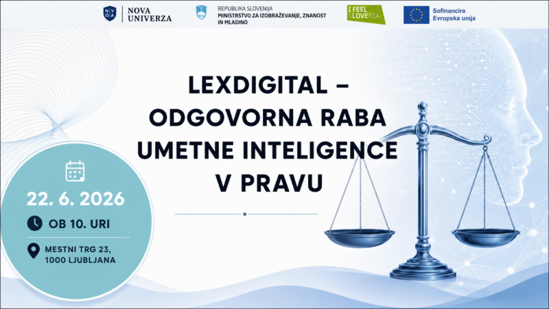 [PUŠ]: LexDigital – Odgovorna raba umetne inteligence v pravu